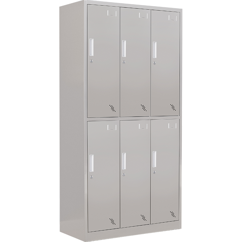 臻远 不锈钢304存储柜储物柜 6门更衣柜