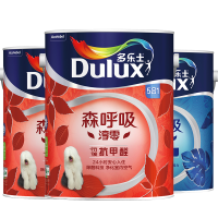 多乐士(Dulux)森呼吸淳零无添加竹炭抗甲醛5合1内墙乳胶漆 油漆涂料 墙面漆A8212+A931套装15L白色