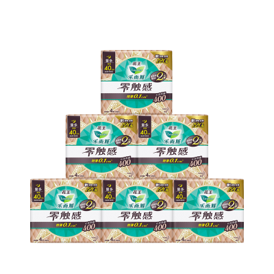 乐而雅(laurier)零触感特薄超特长夜用护翼型卫生巾40cm_4片*6