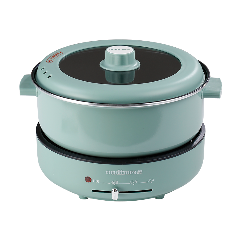 欧点多功能电煮锅5L家用多用途分体式可拆卸电火锅多用途电热锅不挑锅具火锅锅5L容量OD-5011A