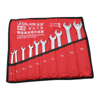 世联开口梅花两用扳手组套 10件套