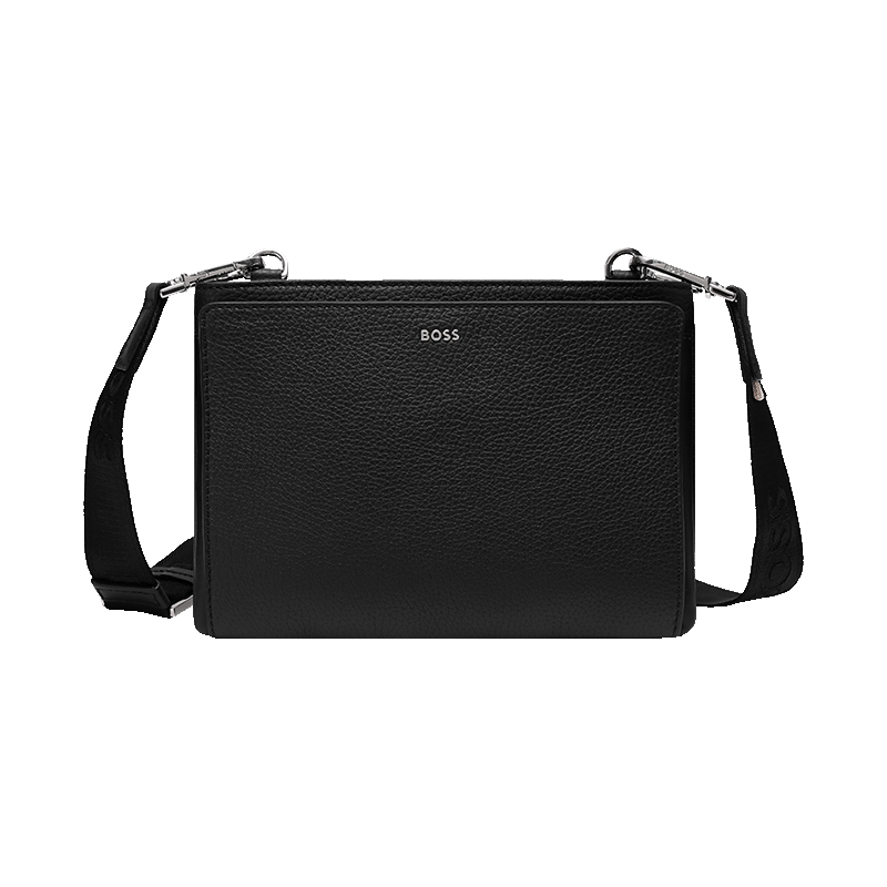 雨果博斯 HUGO BOSS 男士牛皮单肩斜挎包手拿包50482822