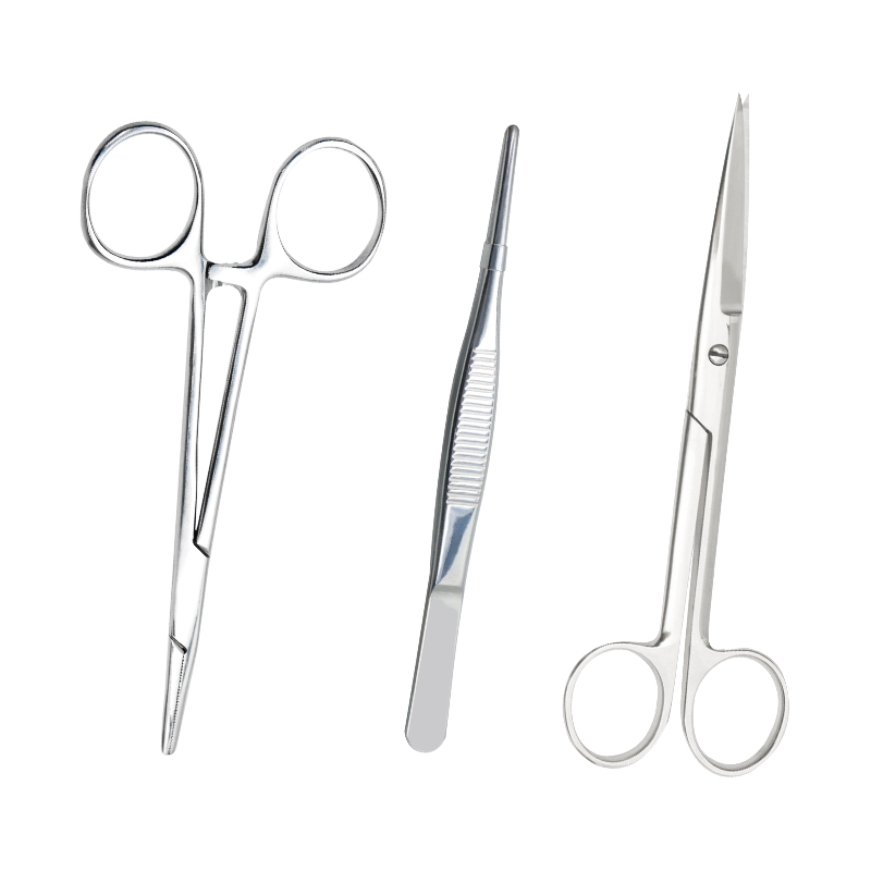 16CM(直头)医用级镊子/邦可慧不锈钢剪刀直尖弯尖外科器械手术剪手术室组织剪直圆剪美容眼科双眼皮剪12.5cm-2