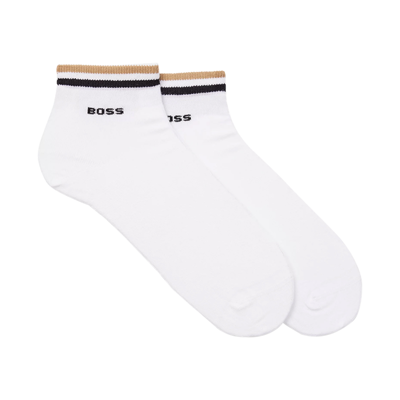 雨果博斯 HUGO BOSS 男士棉质袜子短袜运动袜两双装50491195