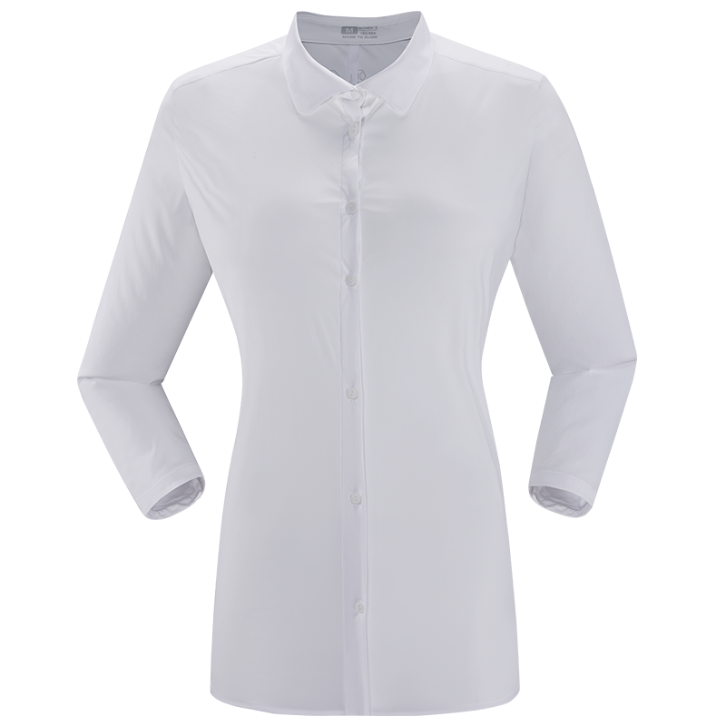 凯乐石 户外运动 女款旅行透气排汗微弹功能七分袖衬衫