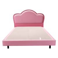 Serta/舒达儿童床架生态皮实木框架男孩女孩儿童房高靠背床 星云