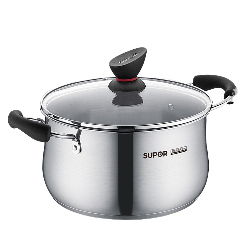 苏泊尔(SUPOR)汤锅精致304不锈钢ST20Z1/22Z1加厚家用锅具电磁炉燃气灶通用20/22cm可选