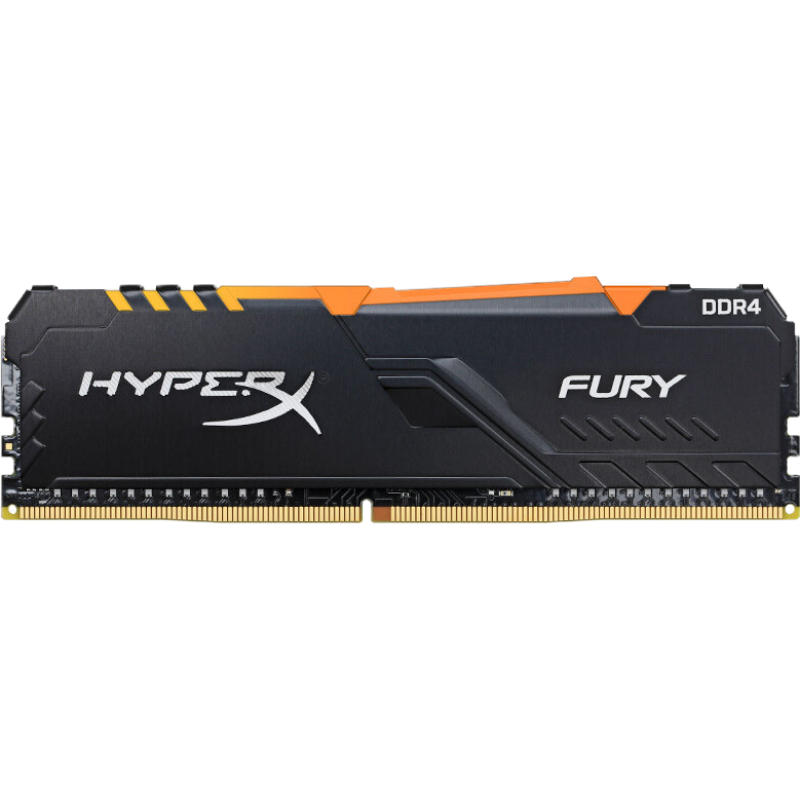 金士顿Kingston FURY 16GB DDR4 3600 台式机内存条 Beast野兽系列 RGB灯条骇客神条