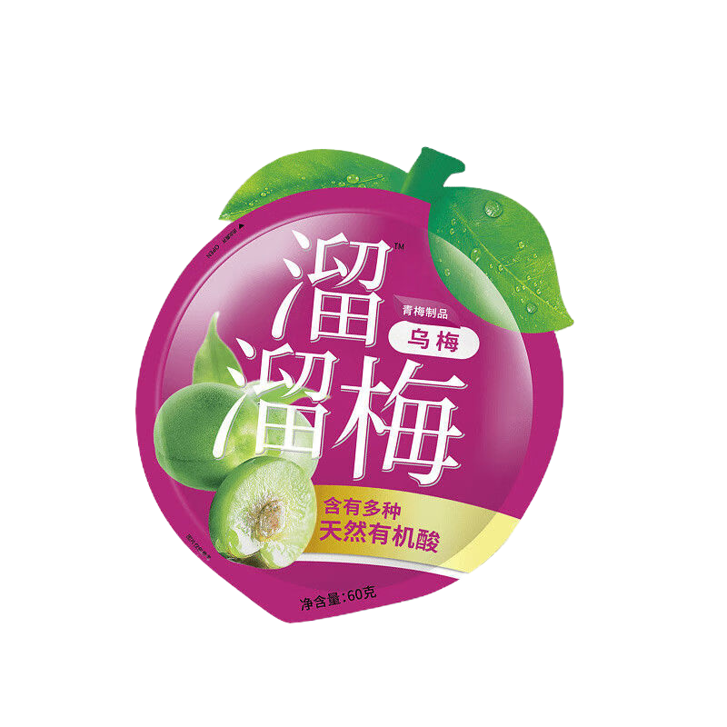 [4袋]溜溜梅乌梅60g*4蜜饯果干多口味梅子干果脯孕妇儿童追剧休闲零食苏宁宜品