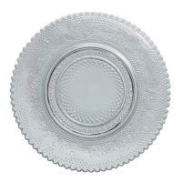 瑞珪 浮雕玻璃干果盘 19cm