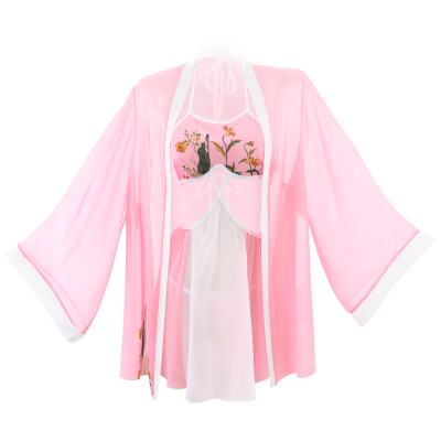 霏慕情趣内衣古风汉服性感肚兜连衣裙角色扮演制服诱惑套装挂脖镂空抹胸网纱裙透视透明仙女裙女式情趣睡衣开裆露乳免脱丁字内裤