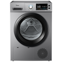美的(Midea)智能家电热泵式烘干衣机 家用大容量除菌除螨消毒滚筒式 紫外线除菌祛除宠物毛发MH100VH03Y