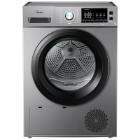 美的(Midea)智能家电热泵式烘干衣机 家用大容量除菌除螨消毒滚筒式 紫外线除菌祛除宠物毛发MH100VH03Y