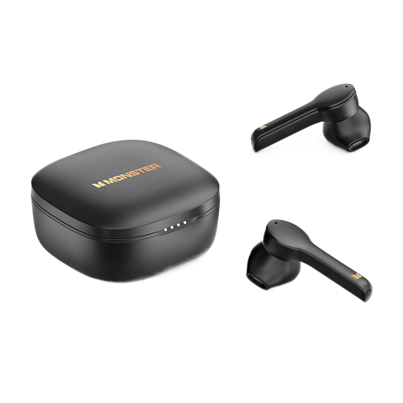 魔声 Monster Clarity550LT 无线拉蓝牙耳机 半入耳式运动音乐耳机 通话降噪 黑色