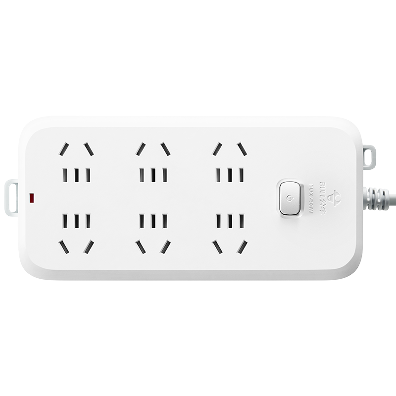 公牛(bull)B5060全长3米六插位总控开关拖接线板电插板带线学生宿舍床头超短线插线板