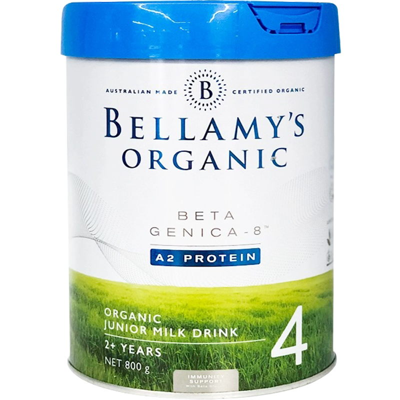 效期至23年12月 贝拉米Bellamy's 白金版有机A2婴幼儿奶粉 四段4段 800克 1罐装(2岁以上) 澳洲进口