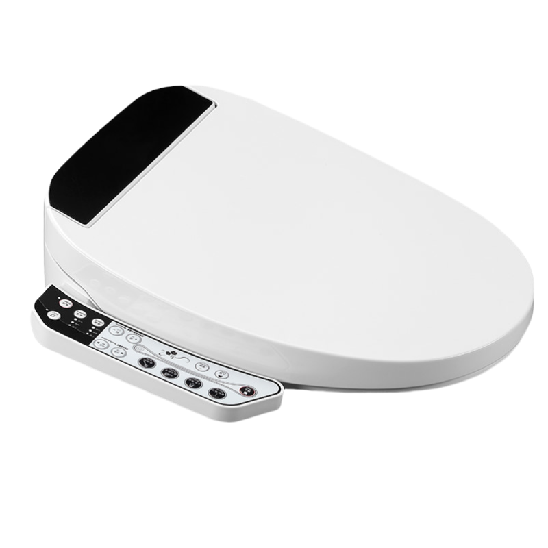 湯川秀樹智能马桶盖U型/形即热式智能盖板洁身器智能座便器盖板加热烘干家用全自动电子坐便盖板09B