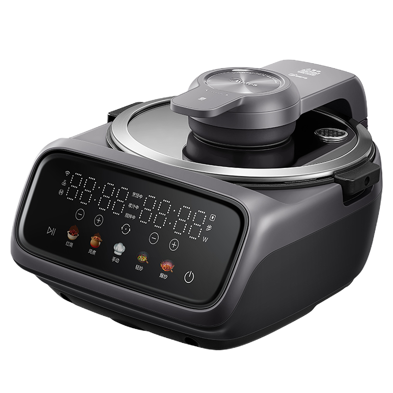 美的(Midea) 智能炒菜机PY18-X2 炒菜机器人电磁炉精准控制温度IH加热自动翻炒炫彩屏智能WIFI连接家用