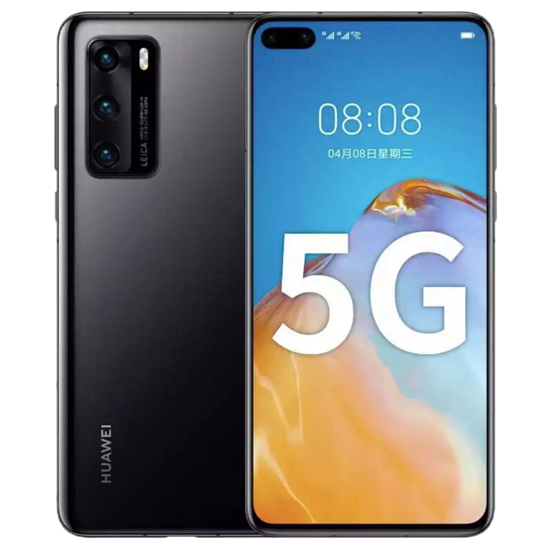 [二手95新]华为(HUAWEI)P40 5G手机 亮黑色 8+128GB 全网通安卓手机 鸿蒙手机 二手手机