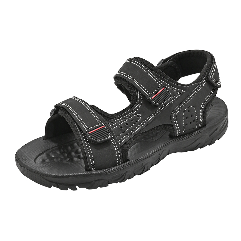 [线下专柜同款]卡帝乐鳄鱼(CARTELO) 夏季新款透气凉鞋男休闲凉拖鞋男士沙滩鞋男鞋