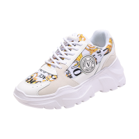 范思哲 VERSACE JEANS COUTURE 女士织物配皮休闲厚底运动鞋老爹鞋 74VA3SC7 ZP231