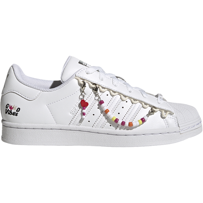 adidas阿迪达斯三叶草女鞋SUPERSTAR挂链贝壳头板鞋运动鞋HP7828