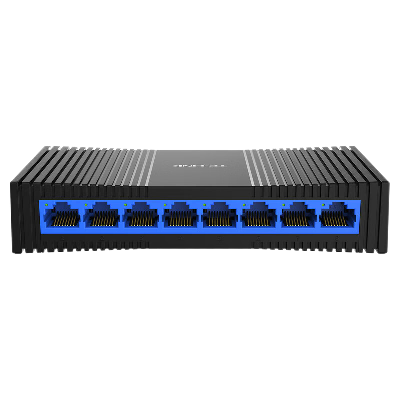 普联(TP-LINK)TL-SG1008+ 8口千兆交换机 网线网络分线器 家用宿舍分流器 桌面塑壳迷你 即插即用