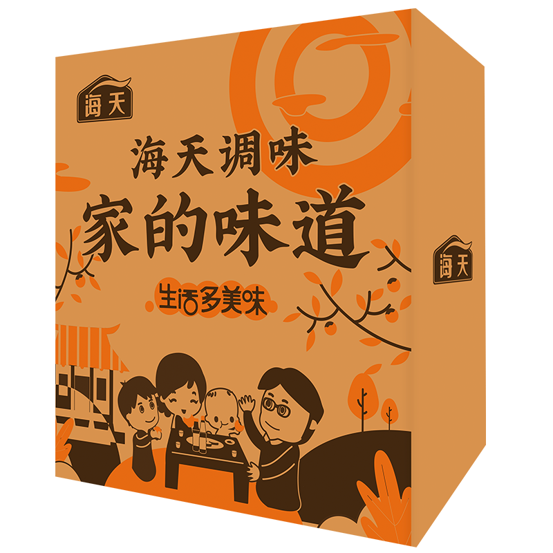 海天味道 好滋味礼盒款2920款(520g+2400ml)草菇老抽金标生抽 上等蚝油 白米醋 古道料酒 富硒芝麻香油