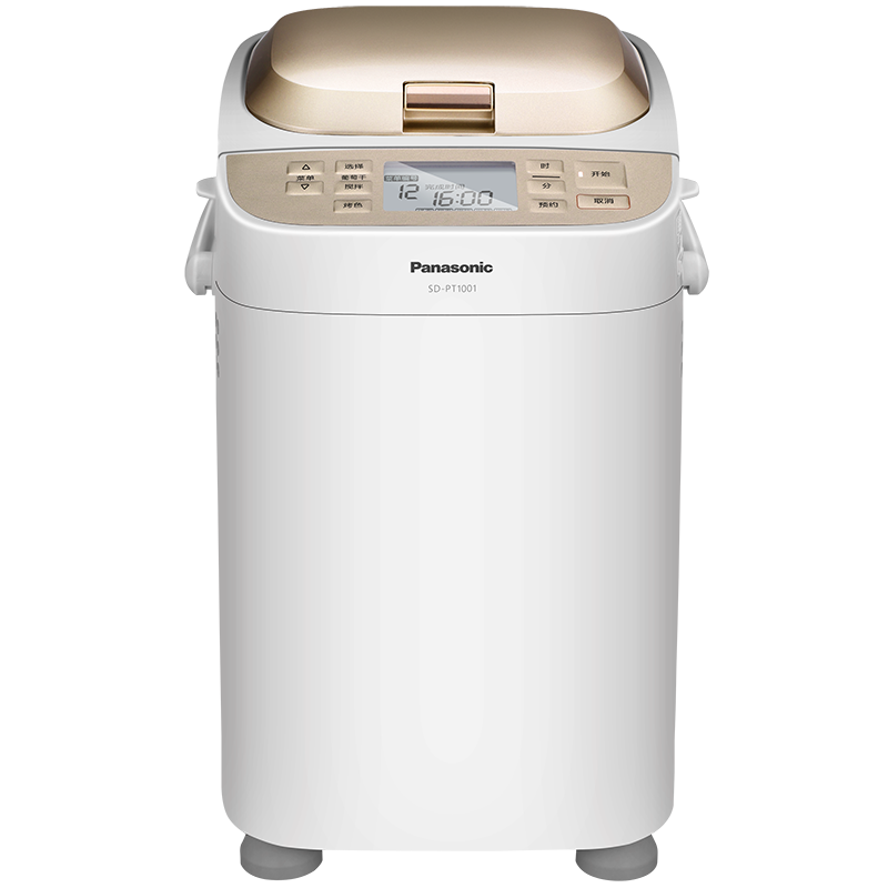 松下(Panasonic) 面包机 烤面包机家用全自动早餐机变频 自动投放 多功能和面揉面发酵SD-PT1001