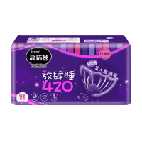 高洁丝纤巧棉柔护翼卫生巾亲柔无忧超长夜用420mm4片