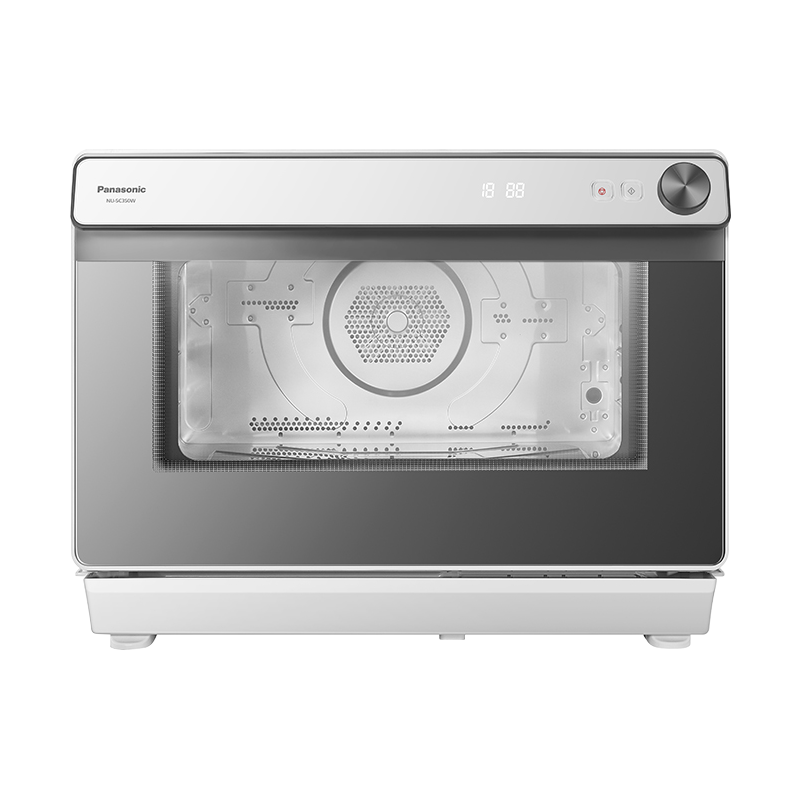 松下(Panasonic) 31L大容量家用蒸烤箱 电烤箱 蜂巢循环蒸烤一体机台式双直喷纯蒸智能菜单 NU-SC350W