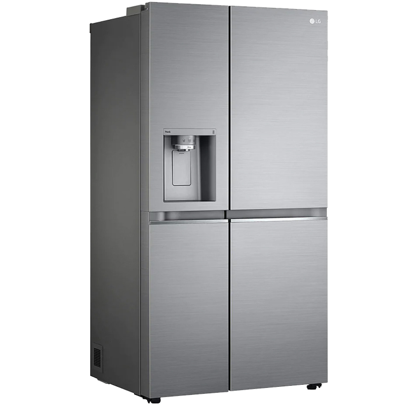 LG S651S18B 635L对开门冰箱 智能制冰系统 金属鲜冷内壁 多维风幕双风系变频冰箱 钛空银