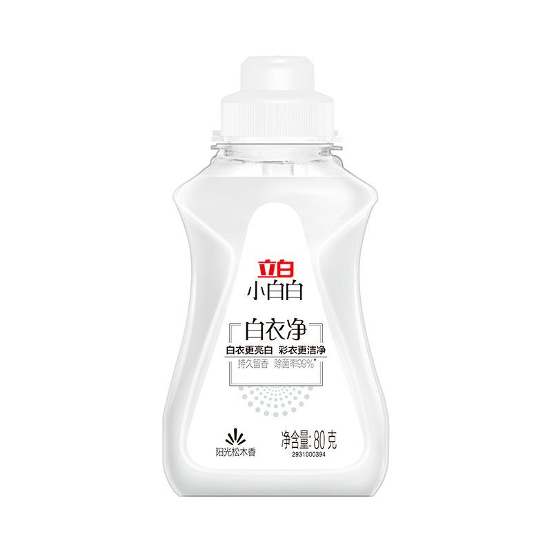 立白小白白白衣净80g深层洁净白衣亮白xr