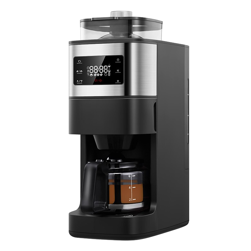 松下(Panasonic)咖啡机磨粉机磨豆机咖啡机家用咖啡壶煮咖啡机自动清洁 NC-A701 黑色