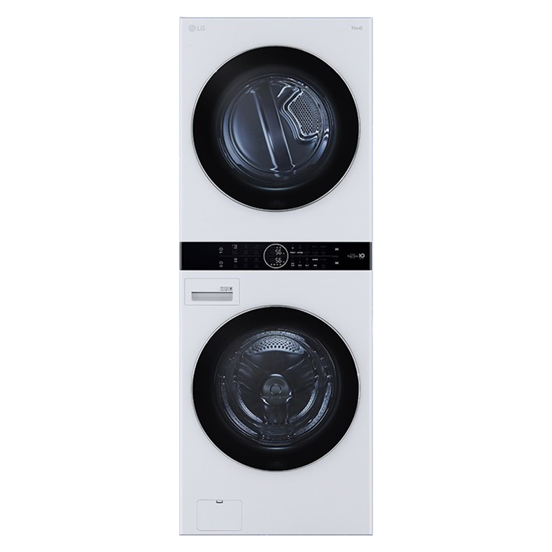 韩国原装进口LG FN35WQH洗干一体机 16KG热泵烘干机+19KG全自动滚筒洗衣机 直驱变频蒸汽除菌 白色