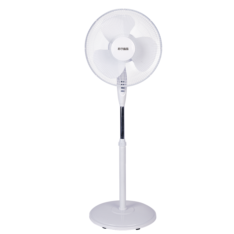 苏宁宜品电风扇落地扇家用强力小型宿舍台式轻音立式大风力摇头落地扇苏宁自营机械款落地扇SP15-16AY柔情白