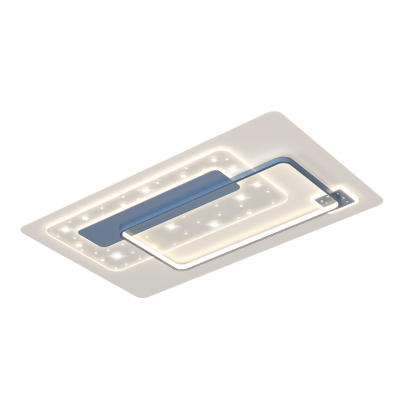 顾家照明LED客厅灯北欧蓝白吸顶灯现代简约星星餐厅灯卧室灯全屋灯具套餐