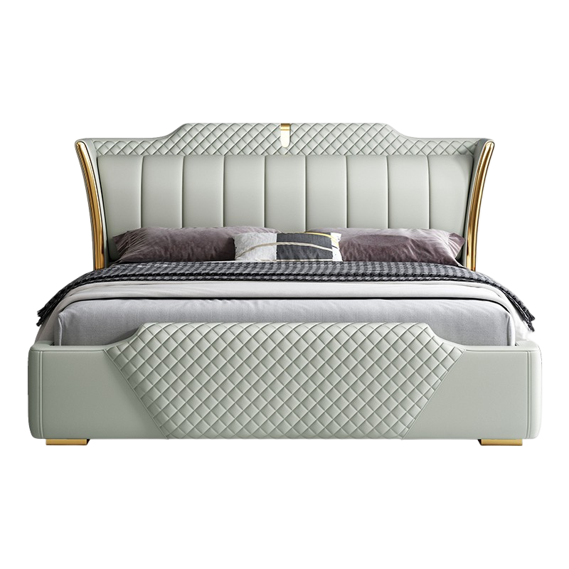 宜木雅居 皮床轻奢现代简约ins风主卧家用2023新款网红软靠皮艺床1.8米