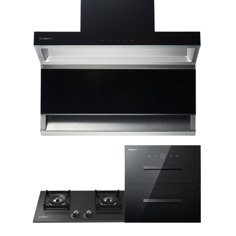 康宝(Canbo)Y1+Y3+Y2 烟灶消厨房三件套 侧吸升降型烟机 高温二星消毒柜 台嵌两用燃气灶 (天然气)