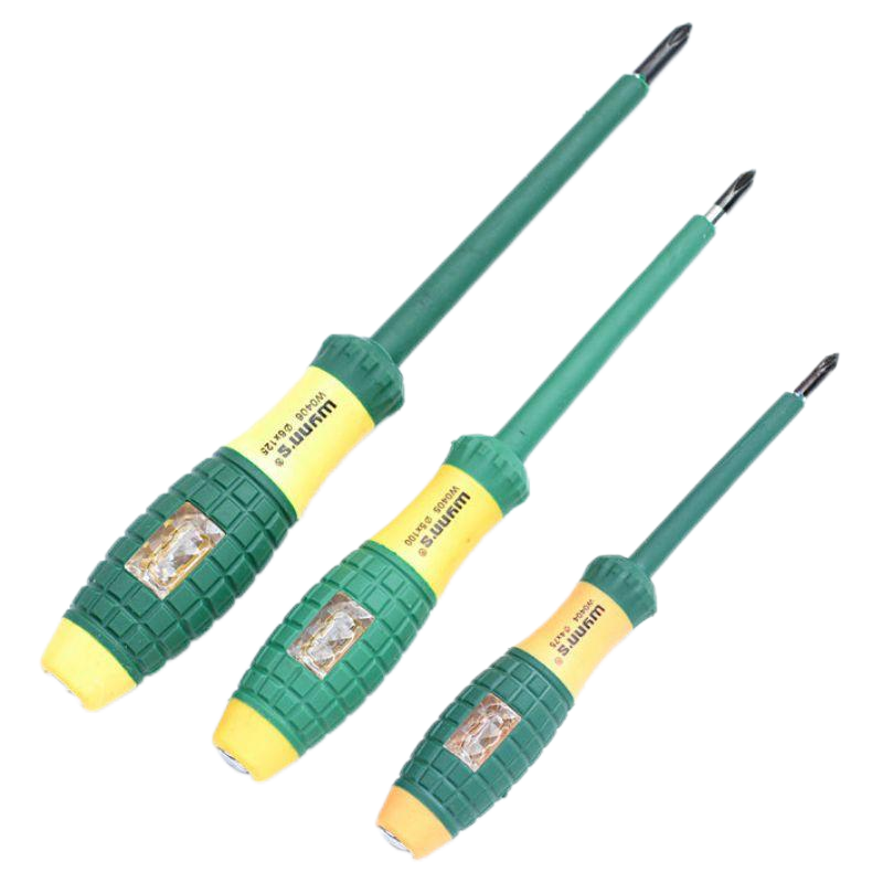 威力狮(wynn‘s)测电笔螺丝批 绝缘多功能家用感应试电笔螺丝刀一字 5*100 W0405 2把/件 1件