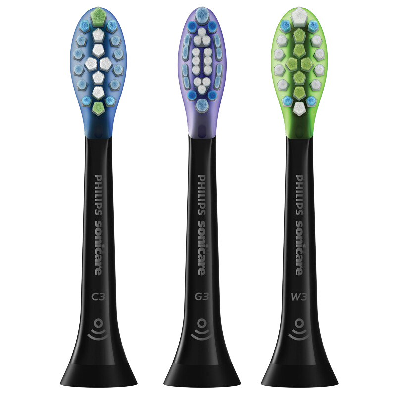 飞利浦(Philips) 电动牙刷头软毛HX9073/67适用于HX9924/9954/9903/9901智臻混合白色