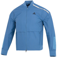 阿迪达斯 (adidas) 男装2023夏季新款运动健身训练舒适透气休闲防风外套夹克 HM5162 蓝色