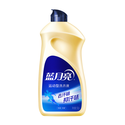 蓝月亮 运动型洗衣液500g翻盖装 去汗味抑汗臭 除菌抑菌99.9% 小苍兰香 精致健身好物
