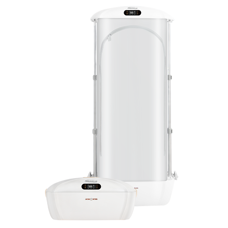 美国舒乐氏(SOLEUSAIR)衣物除皱机干衣烘干机除菌去异味衣服干洗熨烫消毒遥控式烘衣智能除皱机SLS-CZ1白色