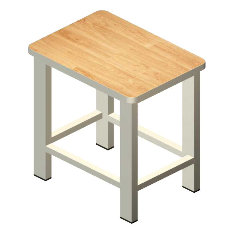 乙壬钢木小方凳260*360*450mm[工厂现做 7天内发货]