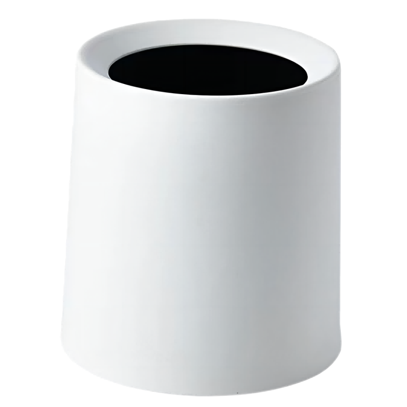 蔚岸弹盖垃圾收纳桶塑料垃圾篓厨房卫生间办公室带盖纸篓(大号 多色可选)/个