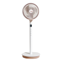 美特(AIRMATE)空气循环扇电风扇落地扇直流变频遥控电扇 大风速低噪宿舍卧室台地两用摇头电扇 FA20-RD67白