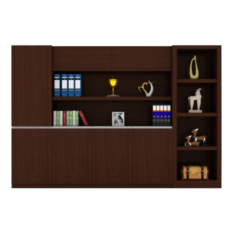 阿拉贡办公室文件柜书柜木质档案柜背景柜2350*400*2000mmB款[工厂现做 7天内发货]