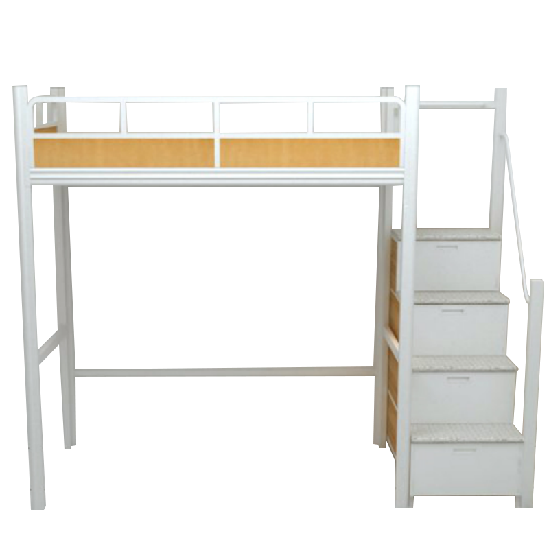 帅畅中上走梯铁床宿舍寝室单人位高架床2600*900*2100mmA款