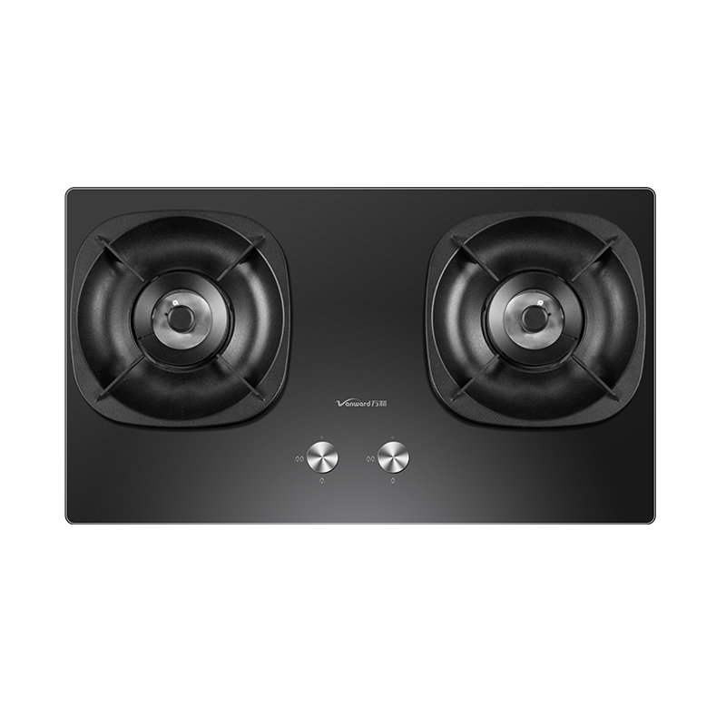 万和(Vanward) 超一级能效天然气双灶 双眼燃气灶 单灶具 5.2KW火力钢化玻璃 可调底座G6L50